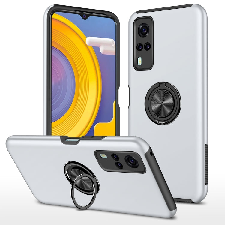 PC + TPU Shockproof Magnetic Protective Case with Invisible Ring Holder, For LG Stylo 7 5G, For Motorola Moto G9 Power, For vivo Y31, For Xiaomi Poco M3, For Xiaomi Redmi Note9 4G, For Xiaomi Redmi 9C