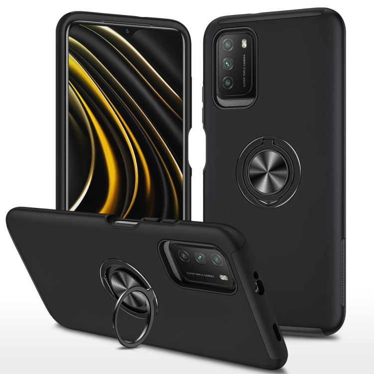 PC + TPU Shockproof Magnetic Protective Case with Invisible Ring Holder, For LG Stylo 7 5G, For Motorola Moto G9 Power, For vivo Y31, For Xiaomi Poco M3, For Xiaomi Redmi Note9 4G, For Xiaomi Redmi 9C