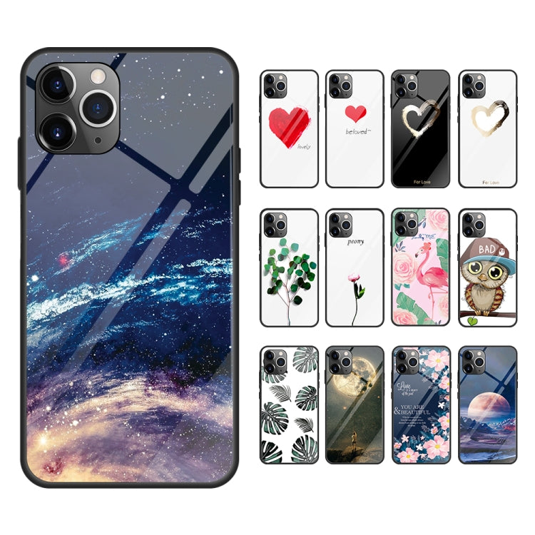 Colorful Painted Glass Case, For iPhone 11, For iPhone 11 Pro, For iPhone 11 Pro Max