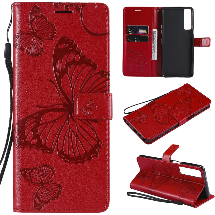 Pressed Printing Butterfly Pattern Horizontal Flip PU Leather Case with Holder & Card Slots & Wallet & Lanyard, For LG Stylo 7 5G / 4G, For OPPO A74 4G / F19 4G, For OPPO A94 5G / F19 Pro / Reno 5F, For OPPO A93 5G / A74 5G�����������������������������...