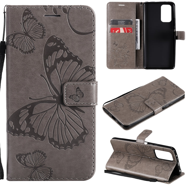 Pressed Printing Butterfly Pattern Horizontal Flip PU Leather Case with Holder & Card Slots & Wallet & Lanyard