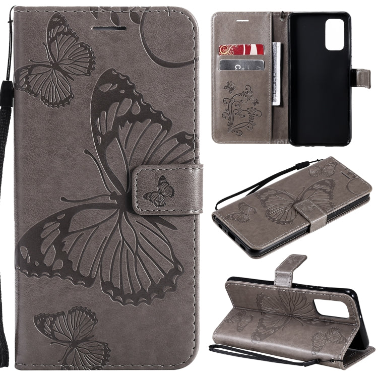 Pressed Printing Butterfly Pattern Horizontal Flip PU Leather Case with Holder & Card Slots & Wallet & Lanyard