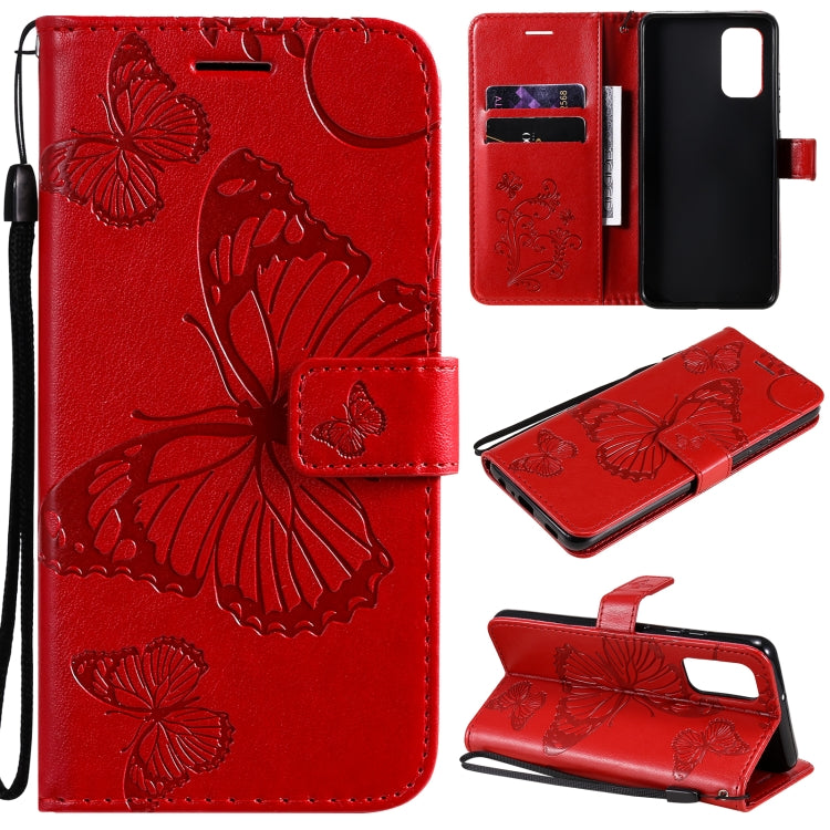 Pressed Printing Butterfly Pattern Horizontal Flip PU Leather Case with Holder & Card Slots & Wallet & Lanyard, For LG Stylo 7 5G / 4G, For OPPO A74 4G / F19 4G, For OPPO A94 5G / F19 Pro / Reno 5F, For OPPO A93 5G / A74 5G�����������������������������...