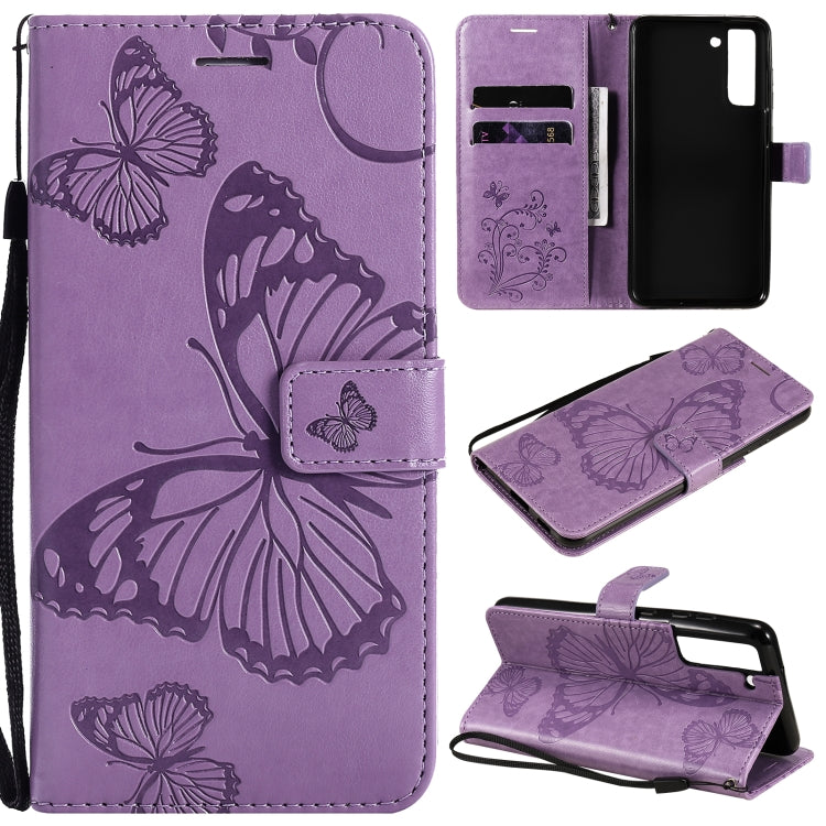Pressed Printing Butterfly Pattern Horizontal Flip PU Leather Case with Holder & Card Slots & Wallet & Lanyard