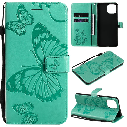 Pressed Printing Butterfly Pattern Horizontal Flip PU Leather Case with Holder & Card Slots & Wallet & Lanyard