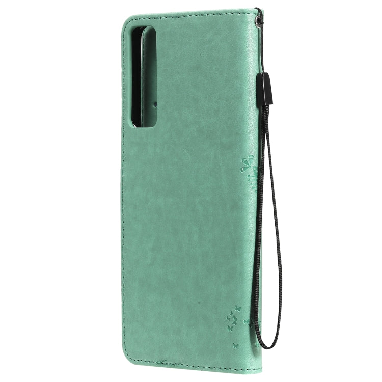 Tree & Cat Pattern Pressed Printing Horizontal Flip PU Leather Case with Holder & Card Slots & Wallet & Lanyard, For LG Stylo 7 5G / 4G, For OPPO F19 / A74 4G, For OPPO A93 5G / A74 5G, For OPPO A94 4G / F19 Pro / Reno 5F�������������������������������...