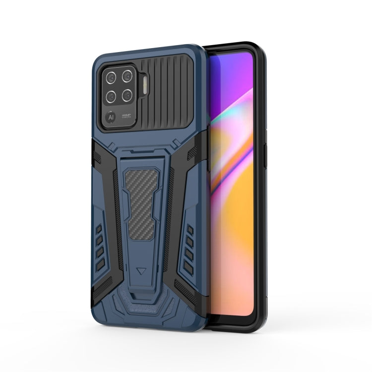War Chariot Series Armor All-inclusive Shockproof PC + TPU Protective Case with Invisible Holder, For OPPO F19 Pro, For OPPO Realme 8, For OPPO F19 Pro+ 5G