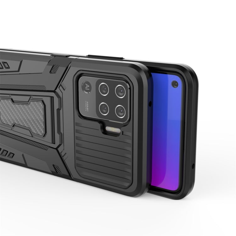 War Chariot Series Armor All-inclusive Shockproof PC + TPU Protective Case with Invisible Holder, For OPPO F19 Pro, For OPPO Realme 8, For OPPO F19 Pro+ 5G