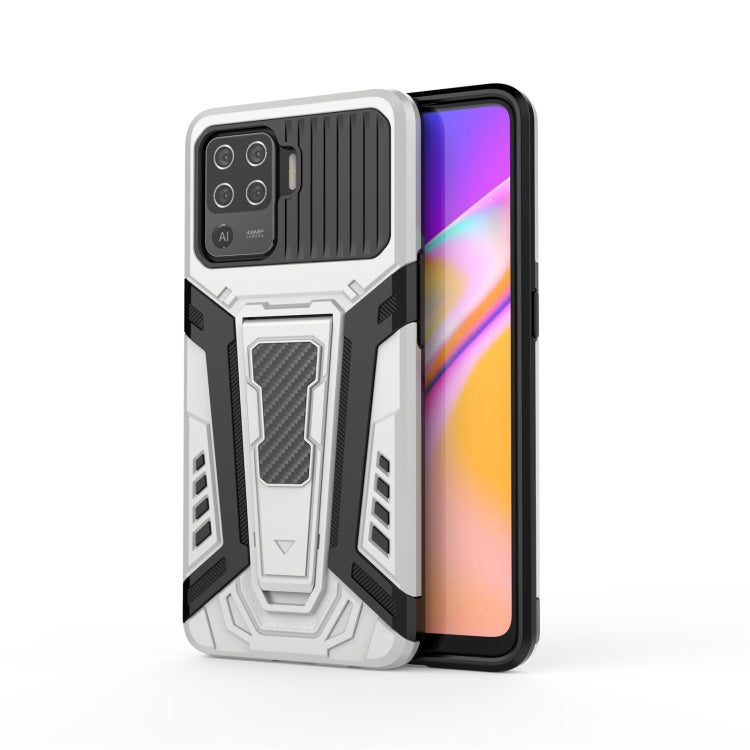 War Chariot Series Armor All-inclusive Shockproof PC + TPU Protective Case with Invisible Holder, For OPPO F19 Pro, For OPPO Realme 8, For OPPO F19 Pro+ 5G
