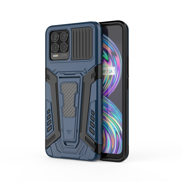 War Chariot Series Armor All-inclusive Shockproof PC + TPU Protective Case with Invisible Holder, For OPPO F19 Pro, For OPPO Realme 8, For OPPO F19 Pro+ 5G