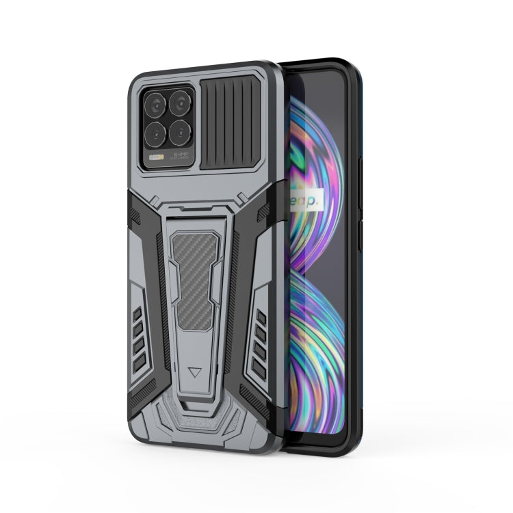 War Chariot Series Armor All-inclusive Shockproof PC + TPU Protective Case with Invisible Holder, For OPPO F19 Pro, For OPPO Realme 8, For OPPO F19 Pro+ 5G
