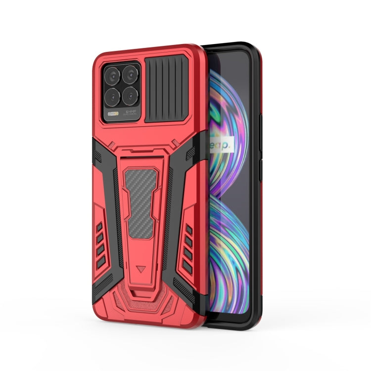 War Chariot Series Armor All-inclusive Shockproof PC + TPU Protective Case with Invisible Holder, For OPPO F19 Pro, For OPPO Realme 8, For OPPO F19 Pro+ 5G