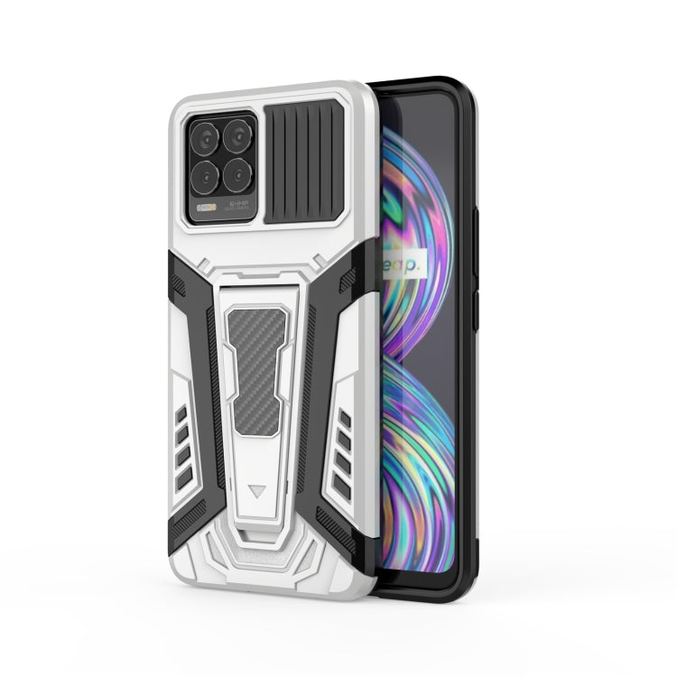 War Chariot Series Armor All-inclusive Shockproof PC + TPU Protective Case with Invisible Holder, For OPPO F19 Pro, For OPPO Realme 8, For OPPO F19 Pro+ 5G