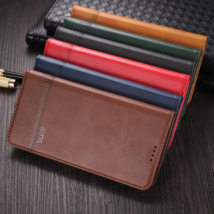 AZNS Magnetic Calf Texture Horizontal Flip Leather Case with Card Slots & Holder & Wallet