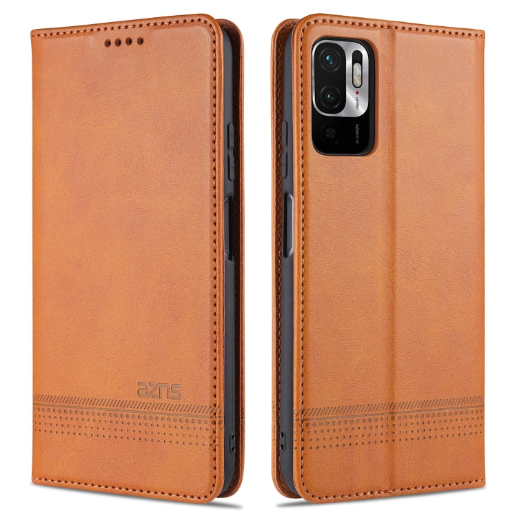 AZNS Magnetic Calf Texture Horizontal Flip Leather Case with Card Slots & Holder & Wallet