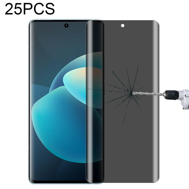 25 PCS 0.3mm 9H Surface Hardness 3D Curved Surface Privacy Glass Film, For vivo X50 Pro (25 PCS), For OPPO Reno5 Pro 5G (25 PCS), For OnePlus 8 Pro (25 PCS), For Meizu 18 Pro / 18s Pro (25 PCS), For Xiaomi Mi 11 (25 PCS)��������������������������������...