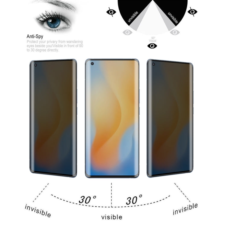25 PCS 0.3mm 9H Surface Hardness 3D Curved Surface Privacy Glass Film, For vivo X50 Pro (25 PCS), For OPPO Reno5 Pro 5G (25 PCS), For OnePlus 8 Pro (25 PCS), For Meizu 18 Pro / 18s Pro (25 PCS), For Xiaomi Mi 11 (25 PCS)��������������������������������...