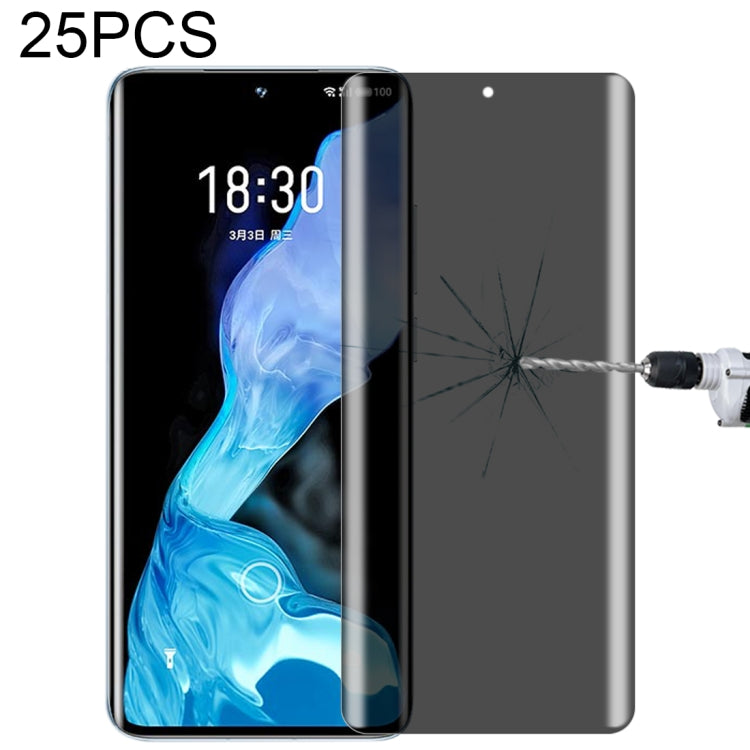 25 PCS 0.3mm 9H Surface Hardness 3D Curved Surface Privacy Glass Film, For vivo X50 Pro (25 PCS), For OPPO Reno5 Pro 5G (25 PCS), For OnePlus 8 Pro (25 PCS), For Meizu 18 Pro / 18s Pro (25 PCS), For Xiaomi Mi 11 (25 PCS)��������������������������������...