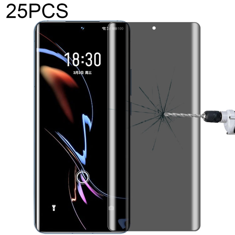 25 PCS 0.3mm 9H Surface Hardness 3D Curved Surface Privacy Glass Film, For vivo X50 Pro (25 PCS), For OPPO Reno5 Pro 5G (25 PCS), For OnePlus 8 Pro (25 PCS), For Meizu 18 Pro / 18s Pro (25 PCS), For Xiaomi Mi 11 (25 PCS)��������������������������������...