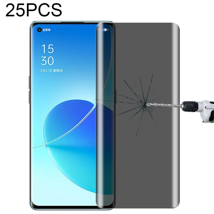25 PCS 0.3mm 9H Surface Hardness 3D Curved Surface Privacy Glass Film, For vivo X50 Pro (25 PCS), For OPPO Reno5 Pro 5G (25 PCS), For OnePlus 8 Pro (25 PCS), For Meizu 18 Pro / 18s Pro (25 PCS), For Xiaomi Mi 11 (25 PCS)��������������������������������...
