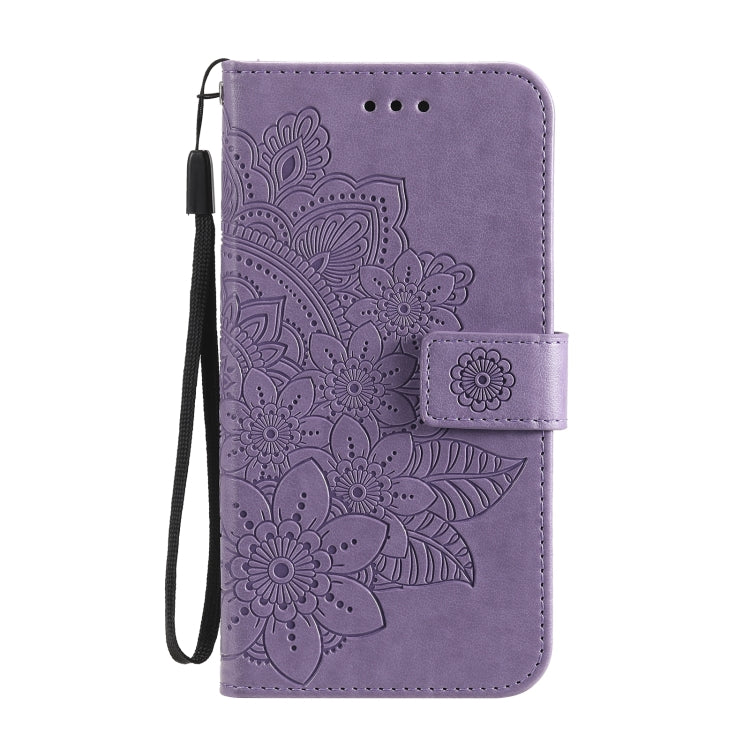 7-petal Flowers Embossing Pattern Horizontal Flip PU Leather Case with Holder & Card Slots & Wallet & Photo Frame, For OPPO A7 / A5s, For OPPO A9 2020 / A5 2020, For OPPO A15 / A15s, For OPPO A52 / A72 4G / A92, For OPPO A53 / A33 / A32, For OPPO A54 4...