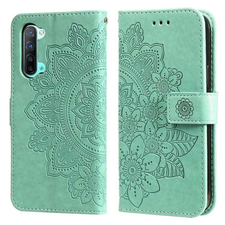 7-petal Flowers Embossing Pattern Horizontal Flip PU Leather Case with Holder & Card Slots & Wallet & Photo Frame, For OPPO A7 / A5s, For OPPO A9 2020 / A5 2020, For OPPO A15 / A15s, For OPPO A52 / A72 4G / A92, For OPPO A53 / A33 / A32, For OPPO A54 4...