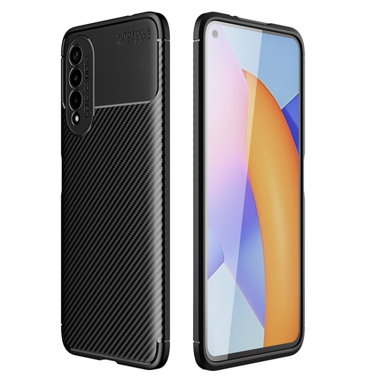 Carbon Fiber Texture Shockproof TPU Case, For Honor X20 SE, For OPPO Reno6 Pro+ 5G