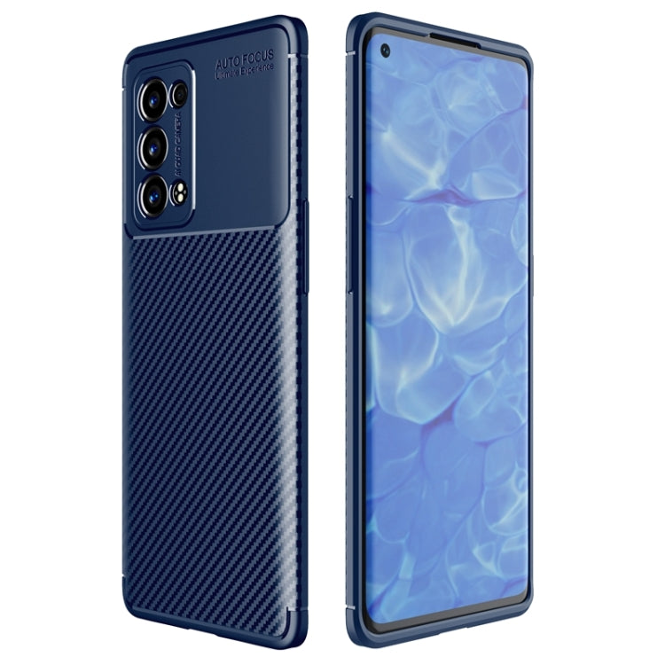 Carbon Fiber Texture Shockproof TPU Case, For Honor X20 SE, For OPPO Reno6 Pro+ 5G