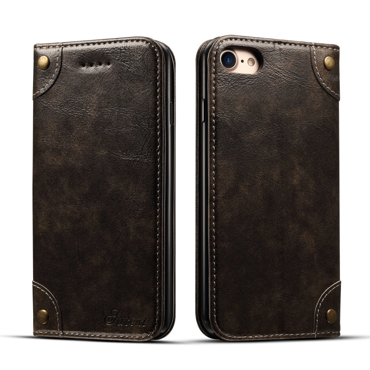 Baroque Simple Horizontal Flip Leather Case, with Holder & Card Slots & Wallet, For iPhone 11, For iPhone 11 Pro, For iPhone 11 Pro Max, For iPhone XS / X, For iPhone SE 2022 / SE 2020 / 8 / 7, For iPhone 8 Plus / 7 Plus, For iPhone XR, For iPhone XS Max