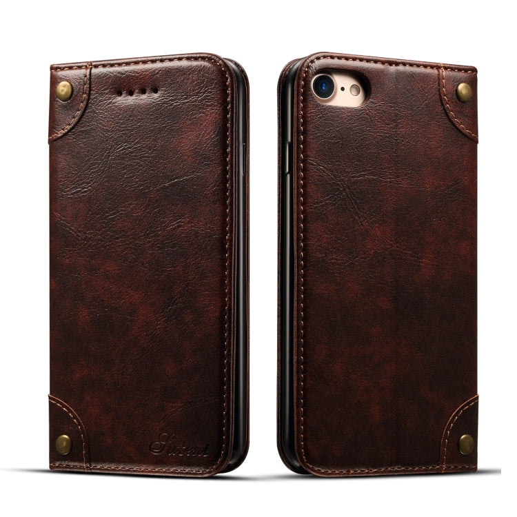 Baroque Simple Horizontal Flip Leather Case, with Holder & Card Slots & Wallet, For iPhone 11, For iPhone 11 Pro, For iPhone 11 Pro Max, For iPhone XS / X, For iPhone SE 2022 / SE 2020 / 8 / 7, For iPhone 8 Plus / 7 Plus, For iPhone XR, For iPhone XS Max