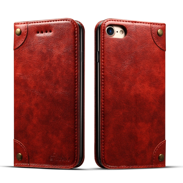 Baroque Simple Horizontal Flip Leather Case, with Holder & Card Slots & Wallet, For iPhone 11, For iPhone 11 Pro, For iPhone 11 Pro Max, For iPhone XS / X, For iPhone SE 2022 / SE 2020 / 8 / 7, For iPhone 8 Plus / 7 Plus, For iPhone XR, For iPhone XS Max