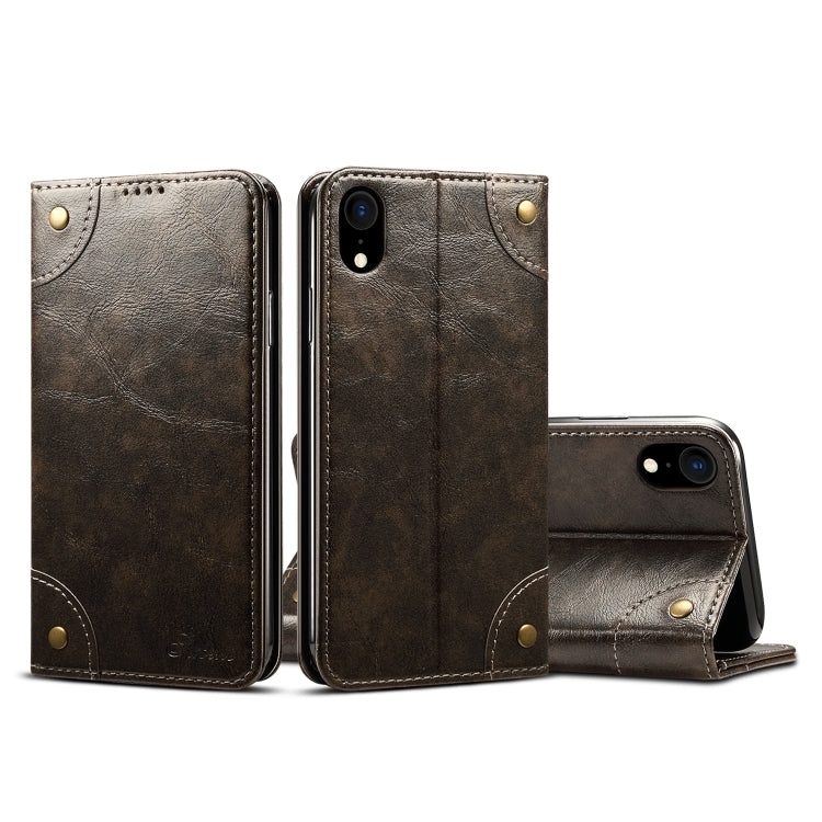 Baroque Simple Horizontal Flip Leather Case, with Holder & Card Slots & Wallet, For iPhone 11, For iPhone 11 Pro, For iPhone 11 Pro Max, For iPhone XS / X, For iPhone SE 2022 / SE 2020 / 8 / 7, For iPhone 8 Plus / 7 Plus, For iPhone XR, For iPhone XS Max