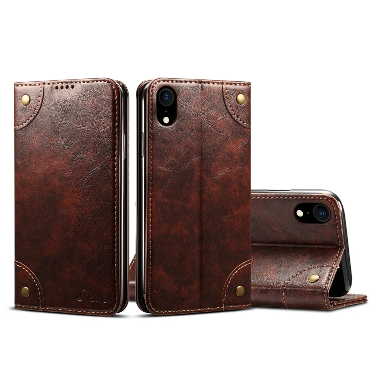 Baroque Simple Horizontal Flip Leather Case, with Holder & Card Slots & Wallet, For iPhone 11, For iPhone 11 Pro, For iPhone 11 Pro Max, For iPhone XS / X, For iPhone SE 2022 / SE 2020 / 8 / 7, For iPhone 8 Plus / 7 Plus, For iPhone XR, For iPhone XS Max