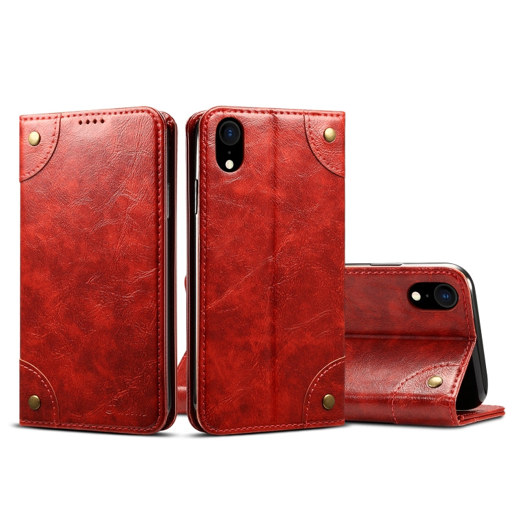 Baroque Simple Horizontal Flip Leather Case, with Holder & Card Slots & Wallet, For iPhone 11, For iPhone 11 Pro, For iPhone 11 Pro Max, For iPhone XS / X, For iPhone SE 2022 / SE 2020 / 8 / 7, For iPhone 8 Plus / 7 Plus, For iPhone XR, For iPhone XS Max