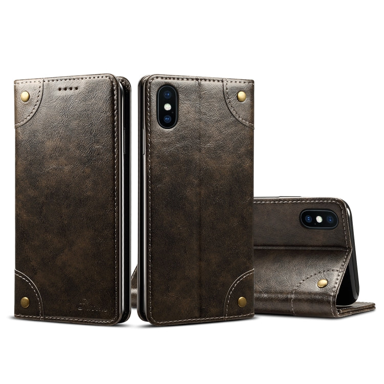 Baroque Simple Horizontal Flip Leather Case, with Holder & Card Slots & Wallet, For iPhone 11, For iPhone 11 Pro, For iPhone 11 Pro Max, For iPhone XS / X, For iPhone SE 2022 / SE 2020 / 8 / 7, For iPhone 8 Plus / 7 Plus, For iPhone XR, For iPhone XS Max