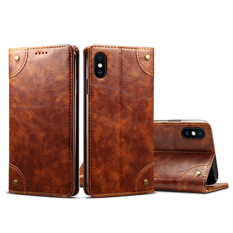 Baroque Simple Horizontal Flip Leather Case, with Holder & Card Slots & Wallet, For iPhone 11, For iPhone 11 Pro, For iPhone 11 Pro Max, For iPhone XS / X, For iPhone SE 2022 / SE 2020 / 8 / 7, For iPhone 8 Plus / 7 Plus, For iPhone XR, For iPhone XS Max