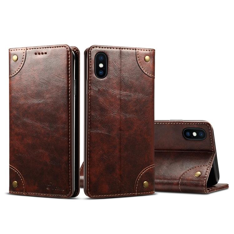 Baroque Simple Horizontal Flip Leather Case, with Holder & Card Slots & Wallet, For iPhone 11, For iPhone 11 Pro, For iPhone 11 Pro Max, For iPhone XS / X, For iPhone SE 2022 / SE 2020 / 8 / 7, For iPhone 8 Plus / 7 Plus, For iPhone XR, For iPhone XS Max