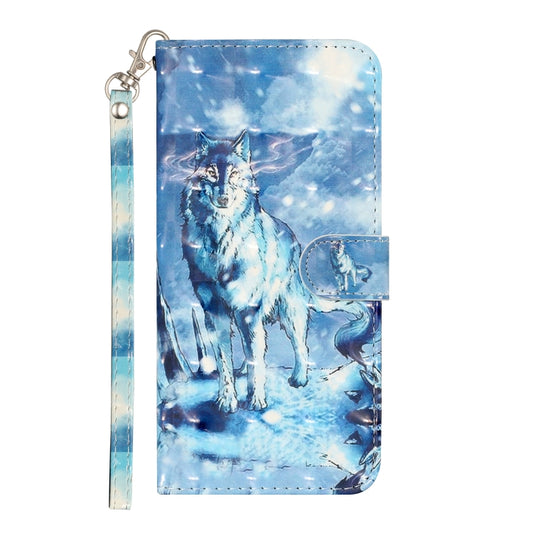 3D Pattern Horizontal Flip PU Leather Case with Holder & Card Slots & Wallet