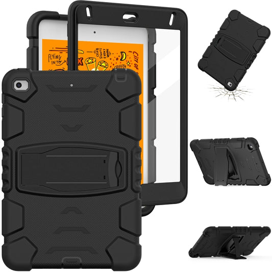 3-Layer Protection Screen Frame + PC + Silicone Shockproof Combination Case with Holder