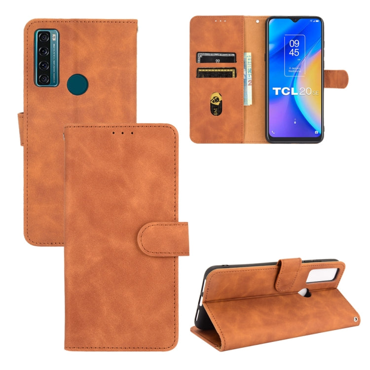 Solid Color Skin Feel Magnetic Buckle Horizontal Flip Calf Texture PU Leather Case with Holder & Card Slots & Wallet, For TCL 20 SE, For vivo V21, For vivo Y72 5G / iQOO Z3 5G, For Motorola Moto G60 / G40 Fusion