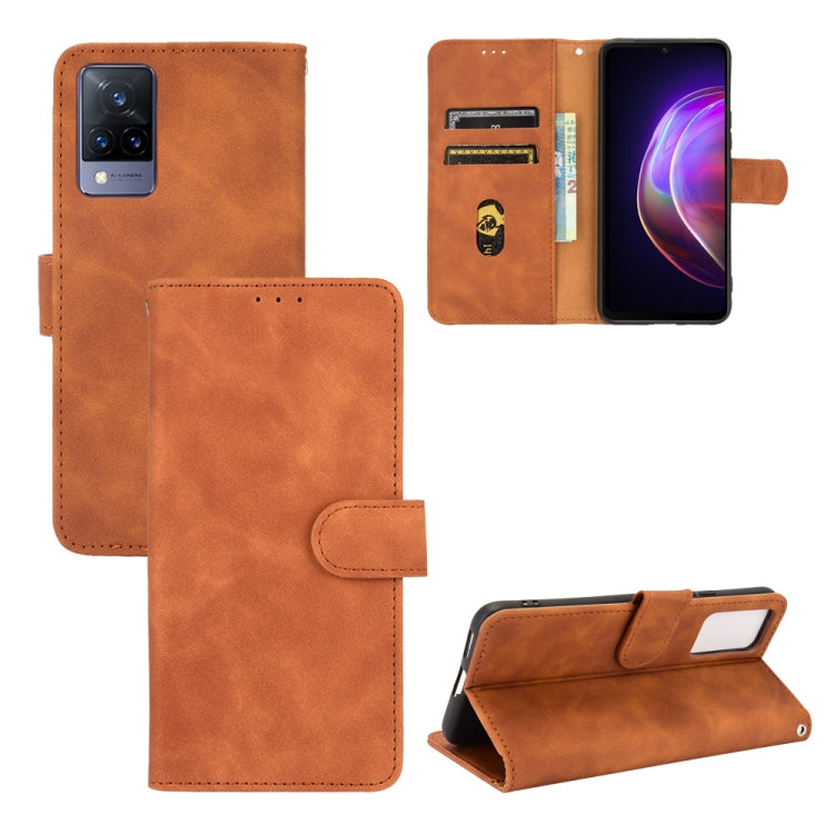 Solid Color Skin Feel Magnetic Buckle Horizontal Flip Calf Texture PU Leather Case with Holder & Card Slots & Wallet, For TCL 20 SE, For vivo V21, For vivo Y72 5G / iQOO Z3 5G, For Motorola Moto G60 / G40 Fusion