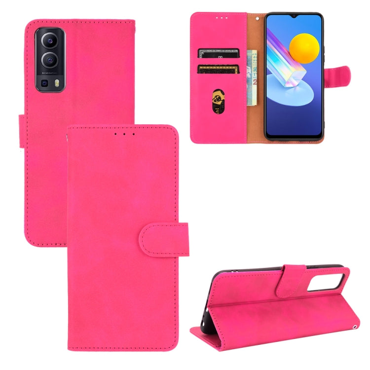 Solid Color Skin Feel Magnetic Buckle Horizontal Flip Calf Texture PU Leather Case with Holder & Card Slots & Wallet, For TCL 20 SE, For vivo V21, For vivo Y72 5G / iQOO Z3 5G, For Motorola Moto G60 / G40 Fusion