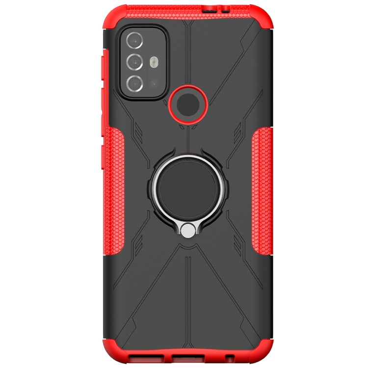 Armor Bear Shockproof PC + TPU Protective Case with Ring Holder, For Motorola  Moto G30