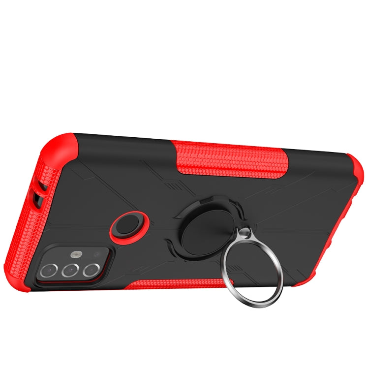 Armor Bear Shockproof PC + TPU Protective Case with Ring Holder, For Motorola  Moto G30