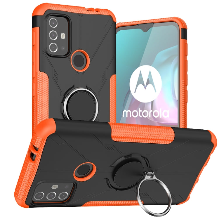 Armor Bear Shockproof PC + TPU Protective Case with Ring Holder, For Motorola  Moto G30
