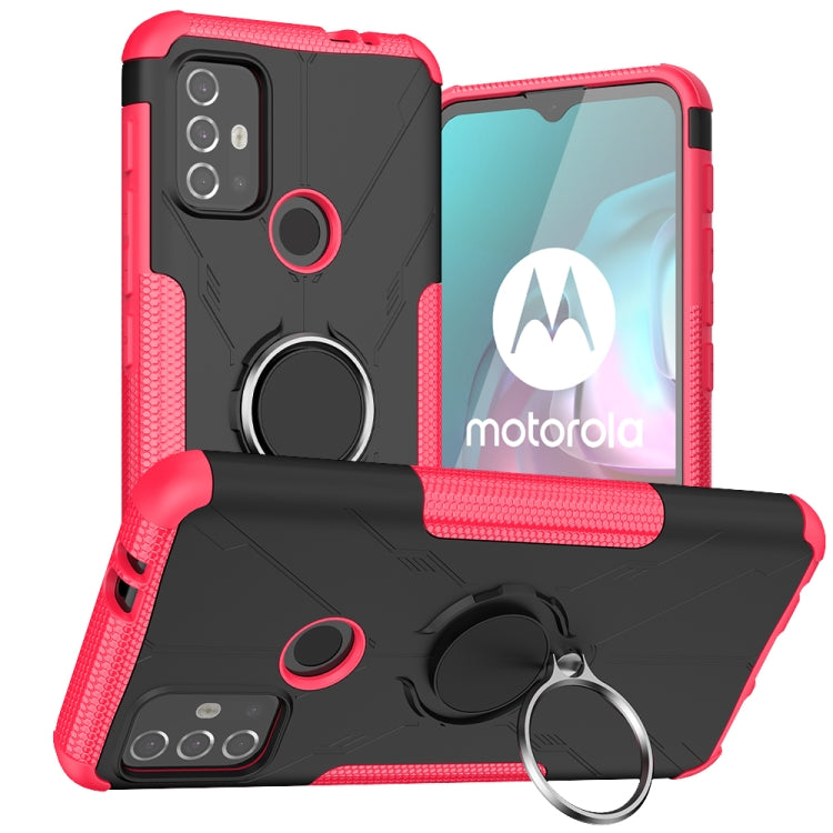 Armor Bear Shockproof PC + TPU Protective Case with Ring Holder, For Motorola  Moto G30