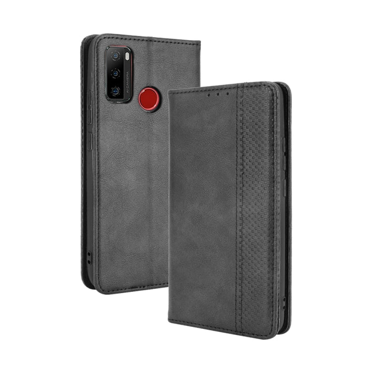 Magnetic Buckle Retro Crazy Horse Texture Horizontal Flip Leather Case with Holder & Card Slots & Photo Frame, For Motorola Moto G60 / Moto G40 Fusion, For OPPO Realme C11 2021 / Realme C20 / Realme C20a, For OPPO Reno5 A, For TCL 20 5G / 20S / 20L / 2...