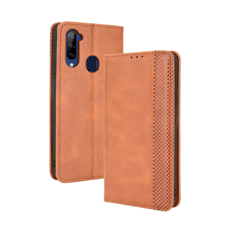 Magnetic Buckle Retro Crazy Horse Texture Horizontal Flip Leather Case with Holder & Card Slots & Photo Frame, For Motorola Moto G60 / Moto G40 Fusion, For OPPO Realme C11 2021 / Realme C20 / Realme C20a, For OPPO Reno5 A, For TCL 20 5G / 20S / 20L / 2...