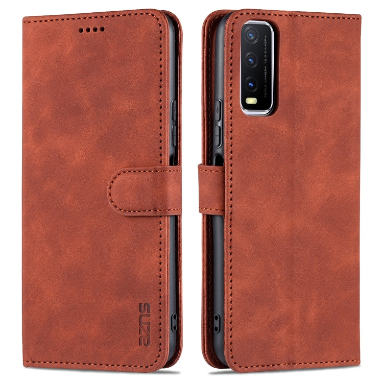 AZNS Skin Feel Calf Texture Horizontal Flip Leather Case with Card Slots & Holder & Wallet(, For vivo Y20 / iQOO U1x, For vivo Y51 / Y31, For vivo Y52S / iQOO U3, For OPPO A74 4G / F19, For OPPO Reno5 Pro
