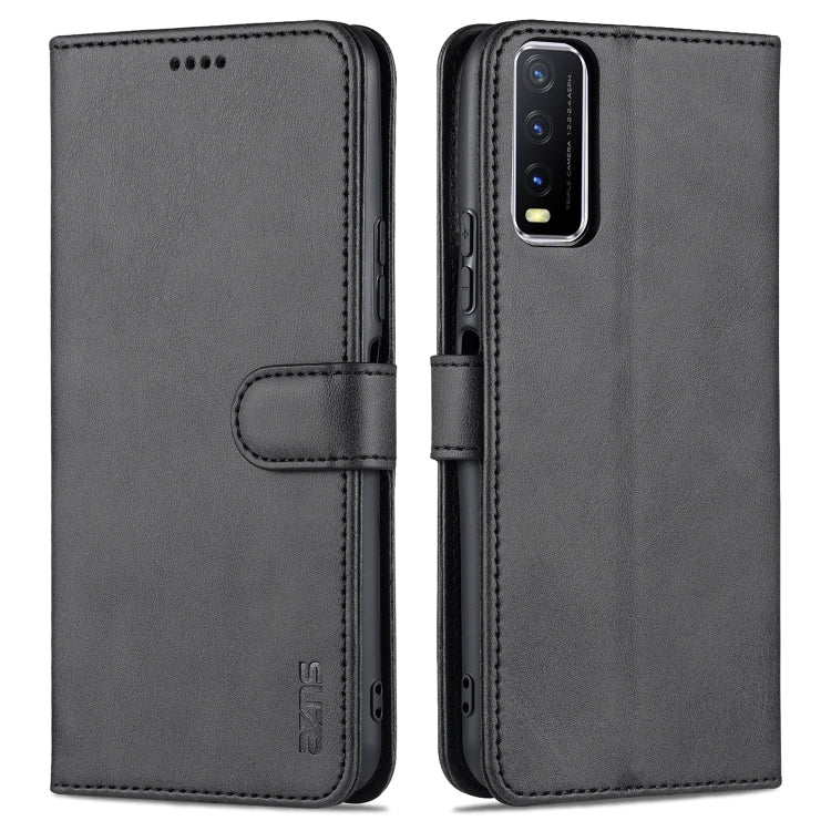 AZNS Skin Feel Calf Texture Horizontal Flip Leather Case with Card Slots & Holder & Wallet(, For vivo Y20 / iQOO U1x, For vivo Y51 / Y31, For vivo Y52S / iQOO U3, For OPPO A74 4G / F19, For OPPO Reno5 Pro